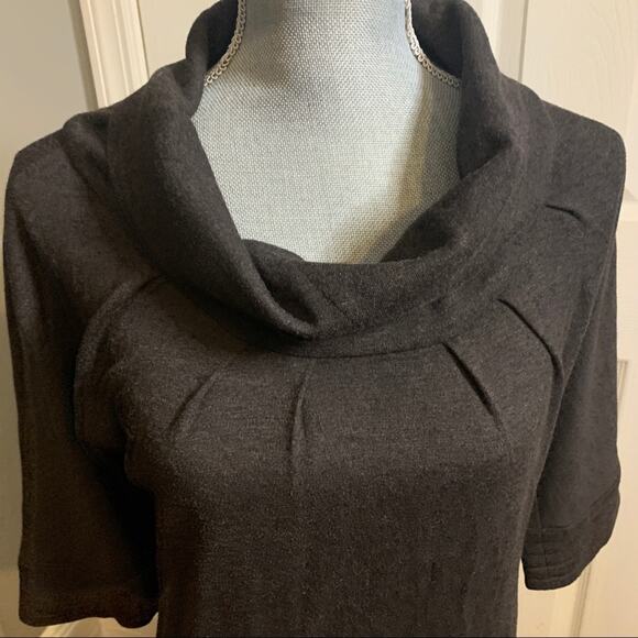 Yigal Azrouel Gray Wool Blend Cowl Neck Dress 2 - Picture 12 of 13